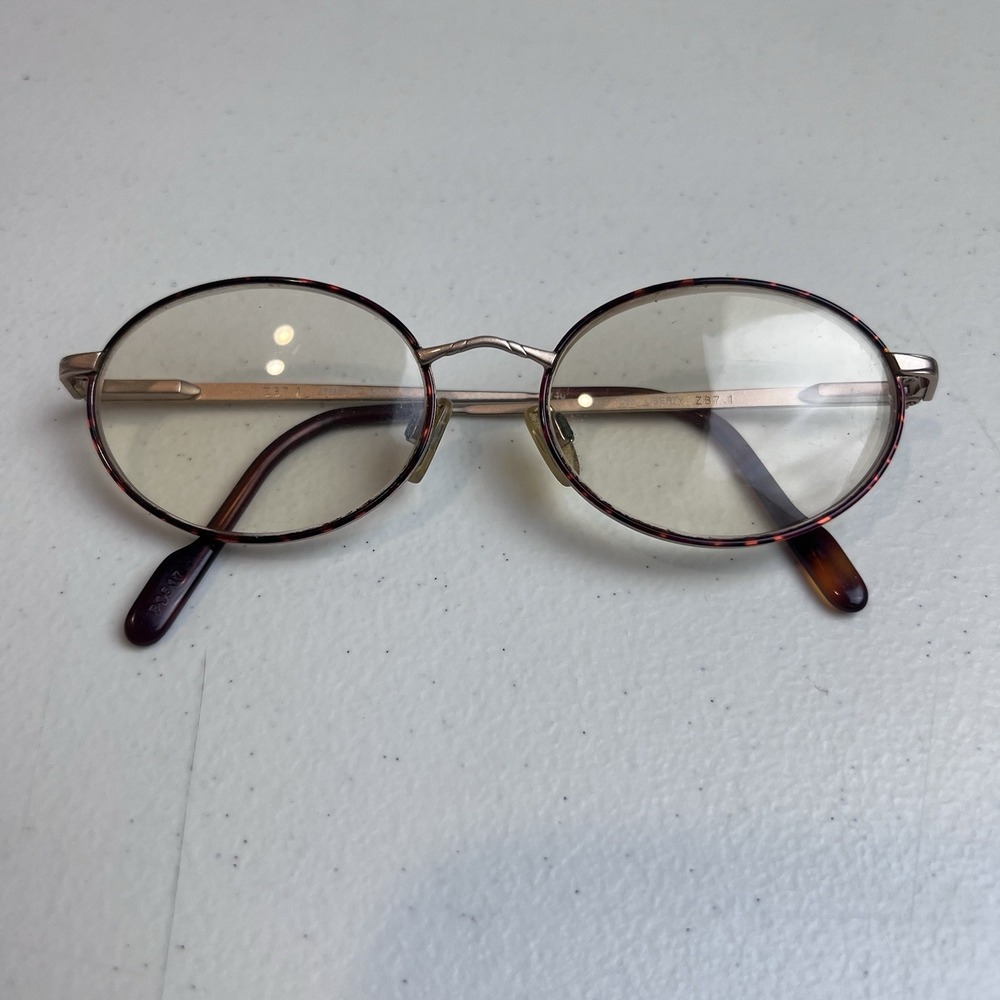 Liberty Optical Vintage Eyeglasses Frame LSS75‎ #1 Z87.1. C25 Metal FRAMES ONLY